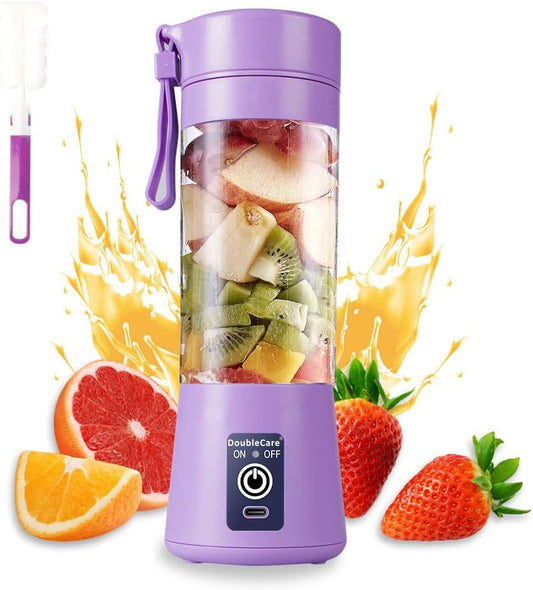 Mini Electric USB Portable Blender Cup for Shakes and Smoothies, 380ml, Great for Mixing